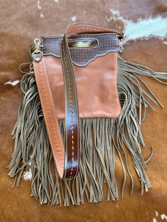 Cowhide Fringe Crossbody bag